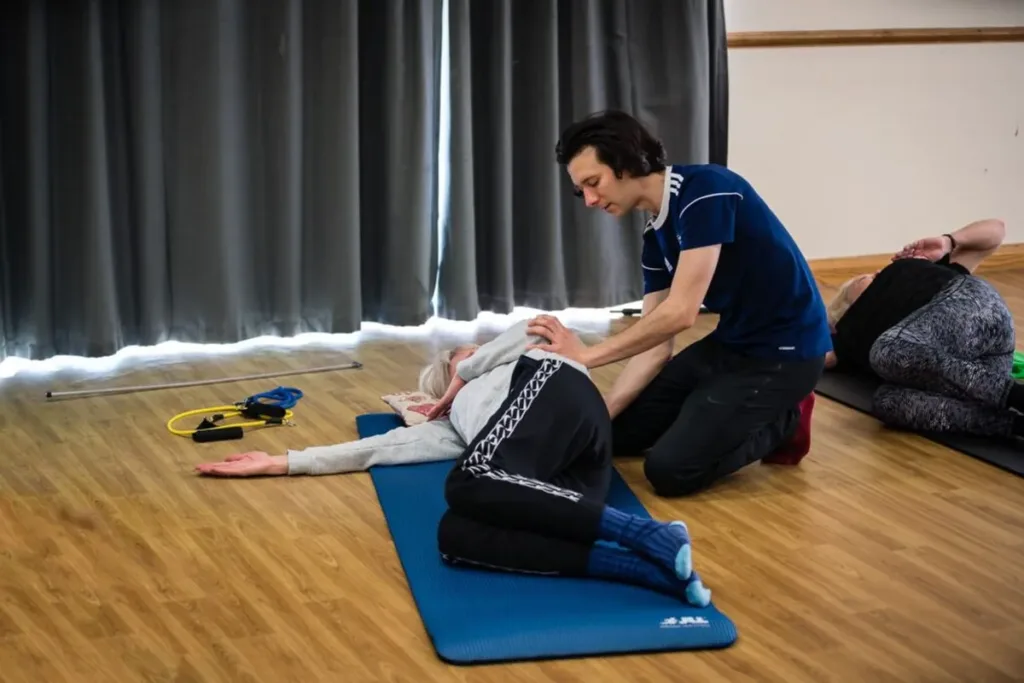Small group Pilates class for pain and injury at Thrive Studio, Broadstone