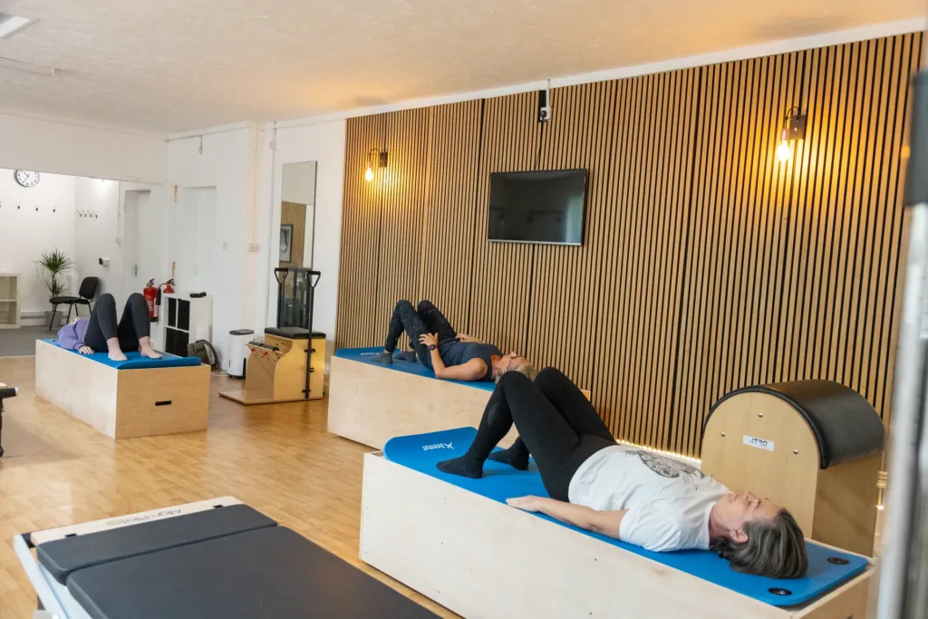 Mat Pilates class at THRIVE Studio, Broadstone