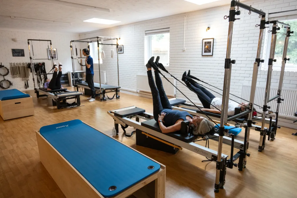 Reformer Pilates class at THRIVE Studio, Broadstone